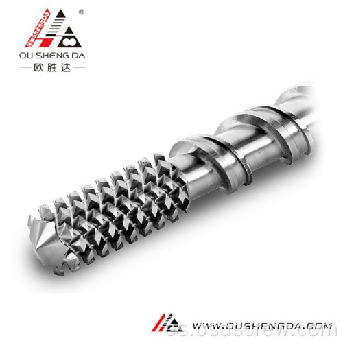 Barril de cilindro de doble tornillo doble simple para extrusora de película de burbujas de aire XPS PE LLDPE soplado de película CO2-XPS espuma MX-B100D ZHOUSHAN M